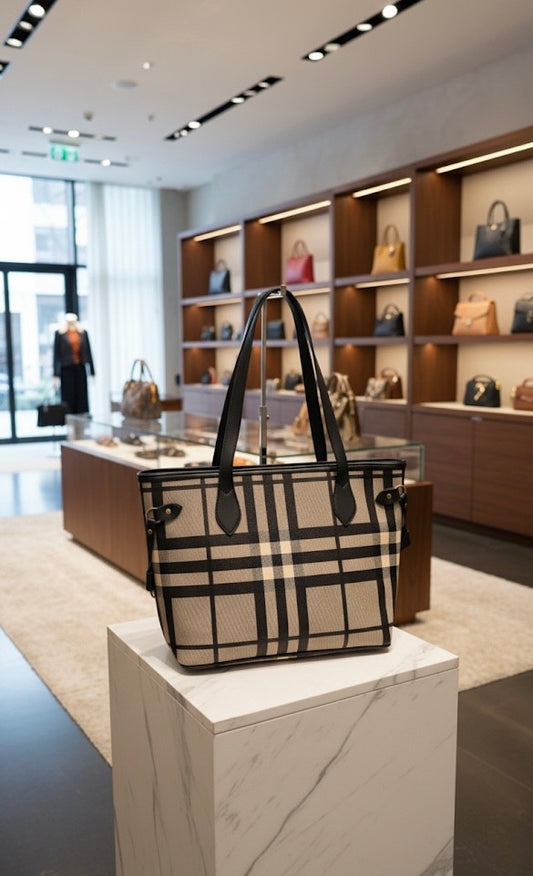 Louis Vuitton Neverfull MM Tote Bag – Damier Ébène Luxury Designer Tote