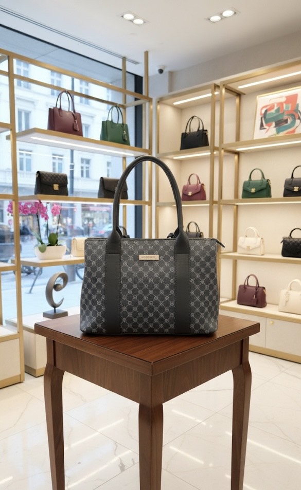 Kurt Geiger London Structured Monogram Shoulder Bag – Luxury Designer Bag