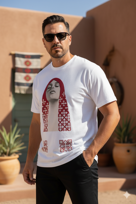 Arabic Script Art Print Shirt – Premium Black Cotton Streetwear Tee