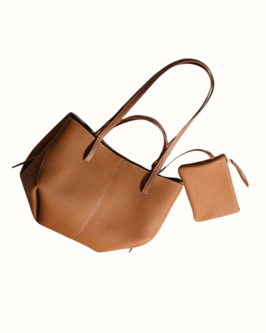 Urban Elegance Luxury Everyday Tote Bag with Matching Pouch