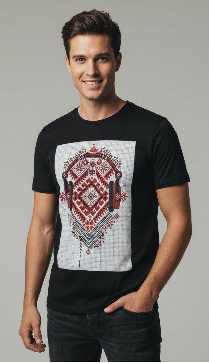 Men’s Heritage Beat T-Shirt – Classic Streetwear with Modern Edge