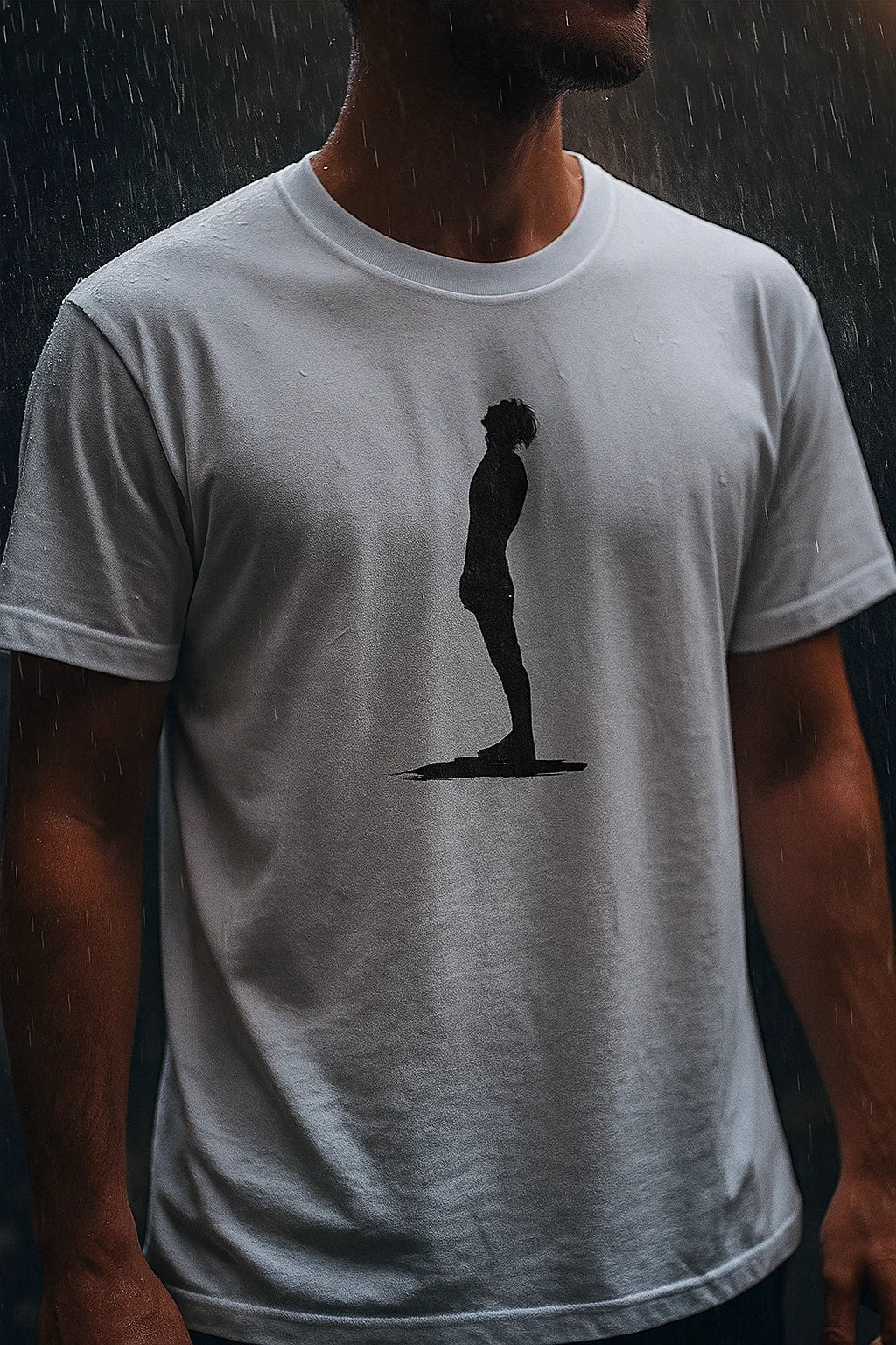 Minimal Silhouette Graphic T-Shirt for Men | Modern Streetwear