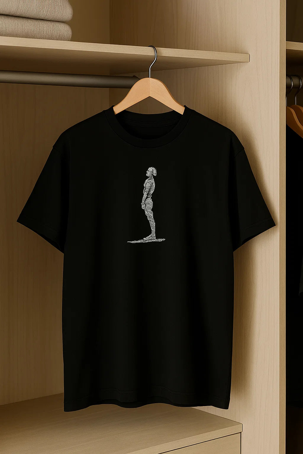Minimal Silhouette Graphic T-Shirt for Men | Modern Streetwear