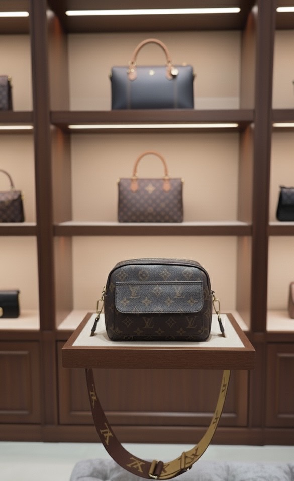 Armani Edition Luxury Monogram Crossbody Bag