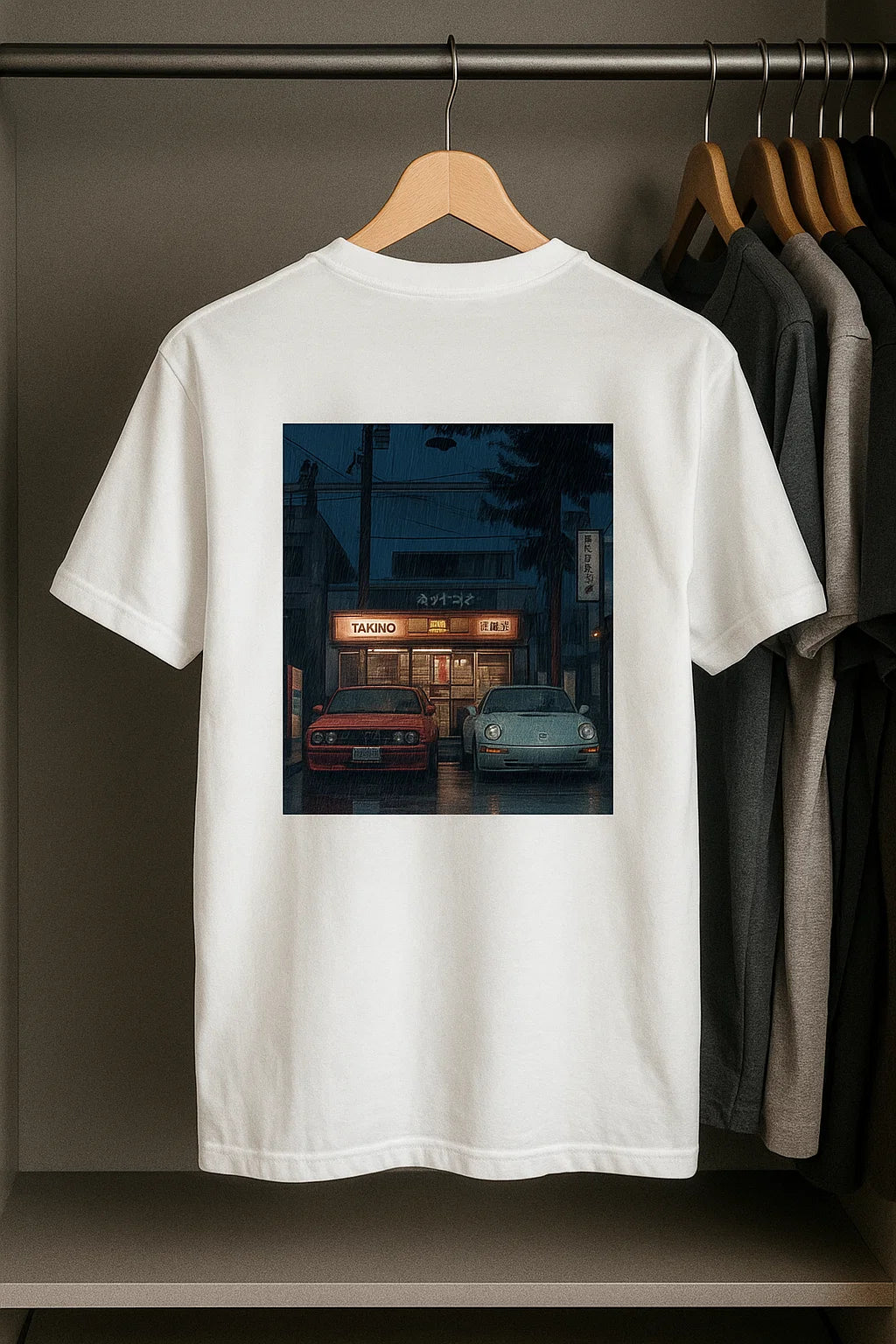 Vintage Car Silhouette T-Shirt for Men | Modern Streetwear