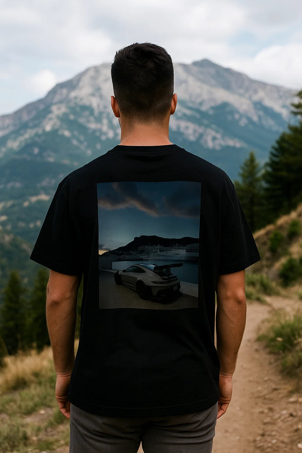 Black & White Men’s Shirt | Porsche 911 Edition